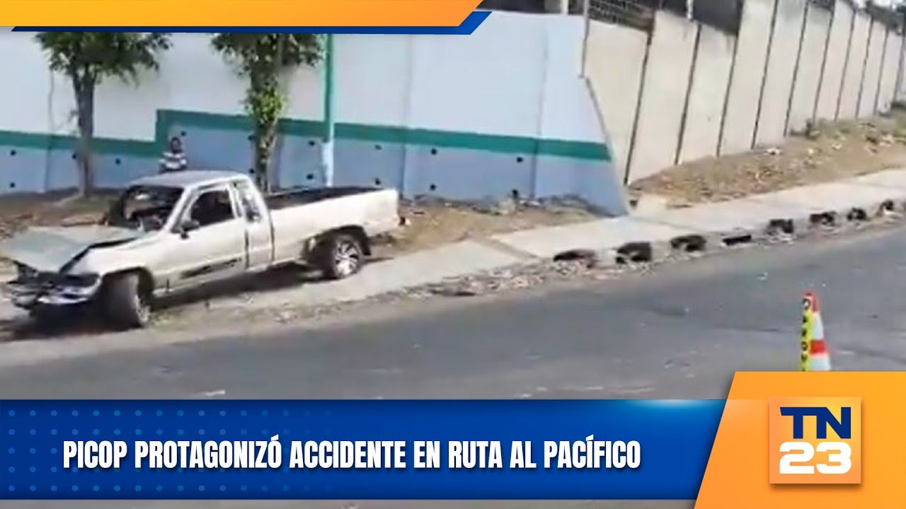 Picop protagonizó accidente en ruta al Pacífico