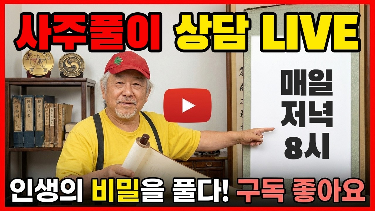 송암명리학 (산삼 지키는 백호) 라이브 스트리밍 중