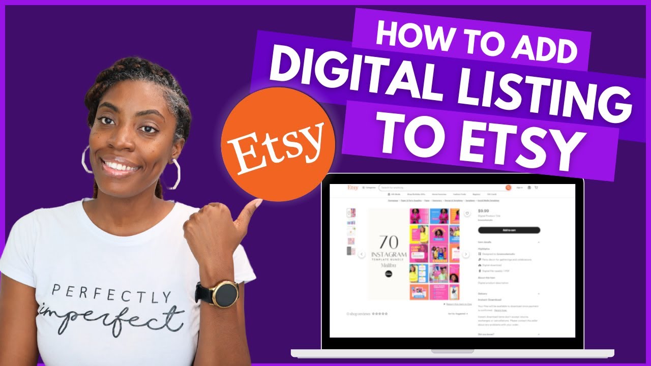 Как загрузить цифровые товары на Etsy (магазин Etsy для начинающих)