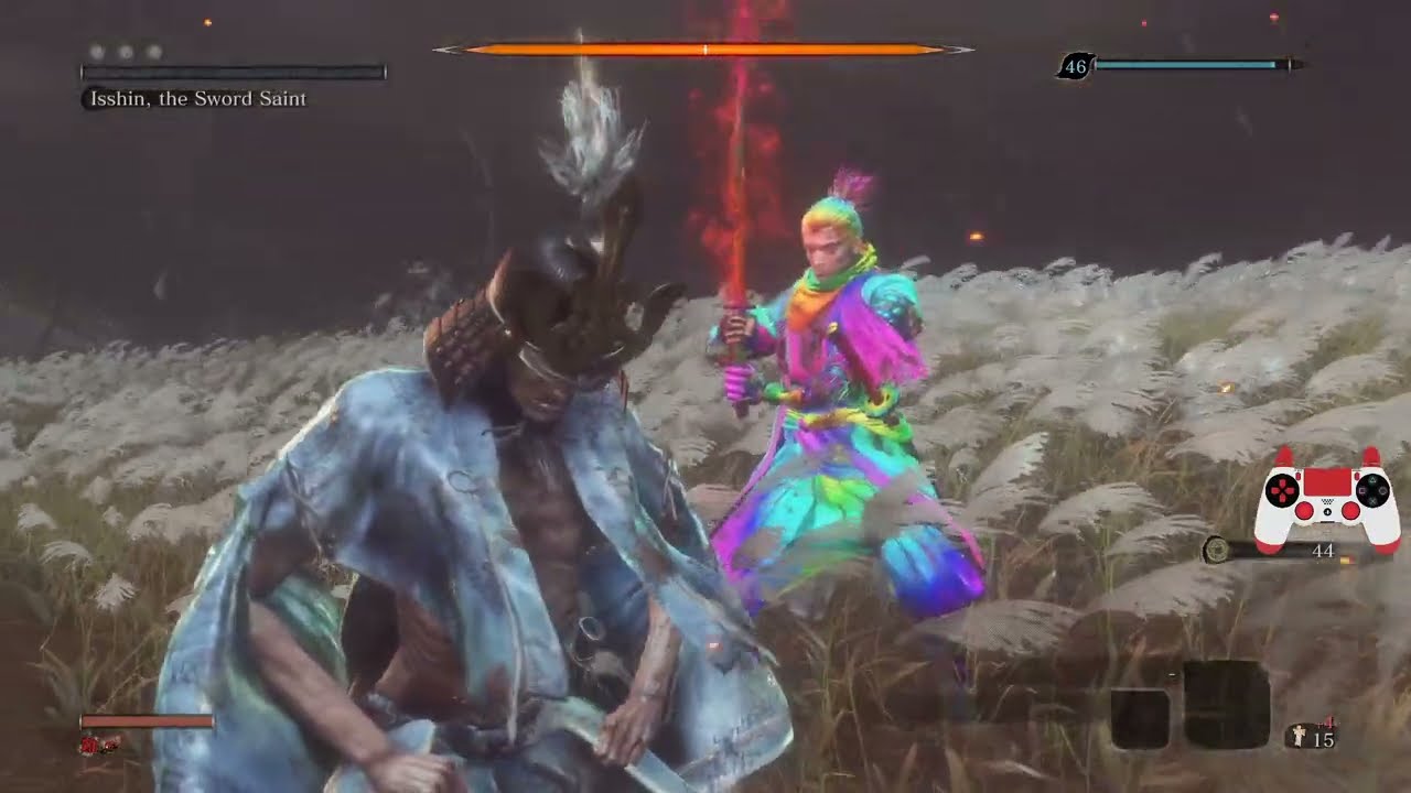 Sekiro: Resurrection Sword Saint Sword Only/No Skills Charmless+Bell no hits (Reflection)