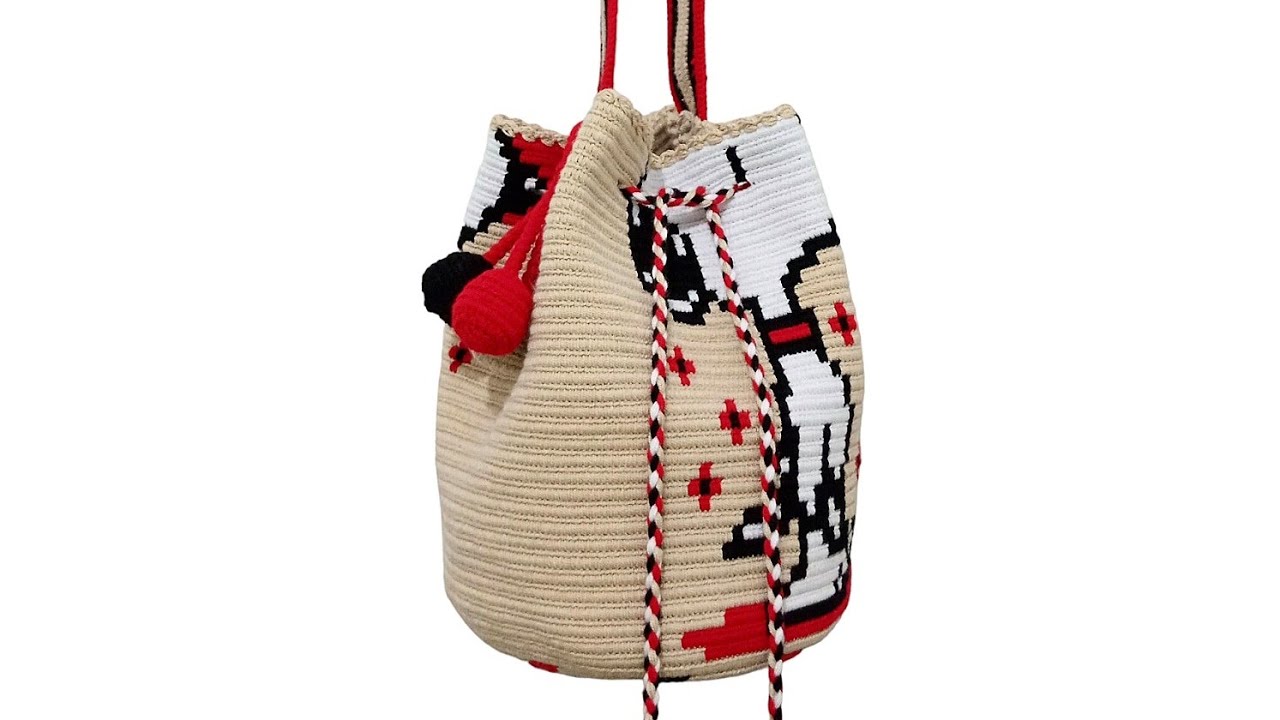 COMO TEJER MORAS (DECORACIÓN) para la MOCHILA WAYUU