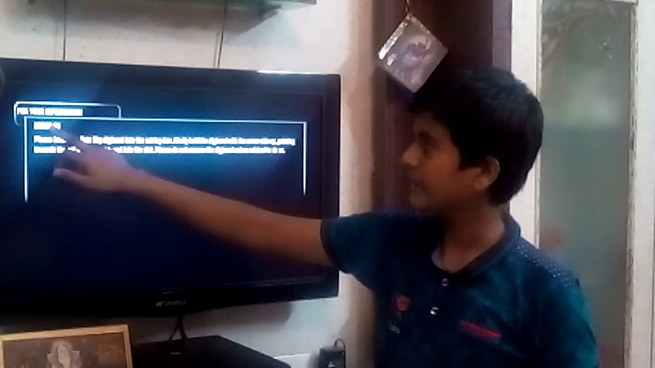 how to solve error 1 message displayed on tatasky