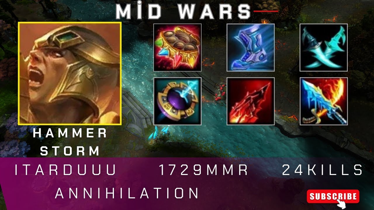 HoN | Mid Wars | Hammerstorm | Itarduuu | 1729 MMR