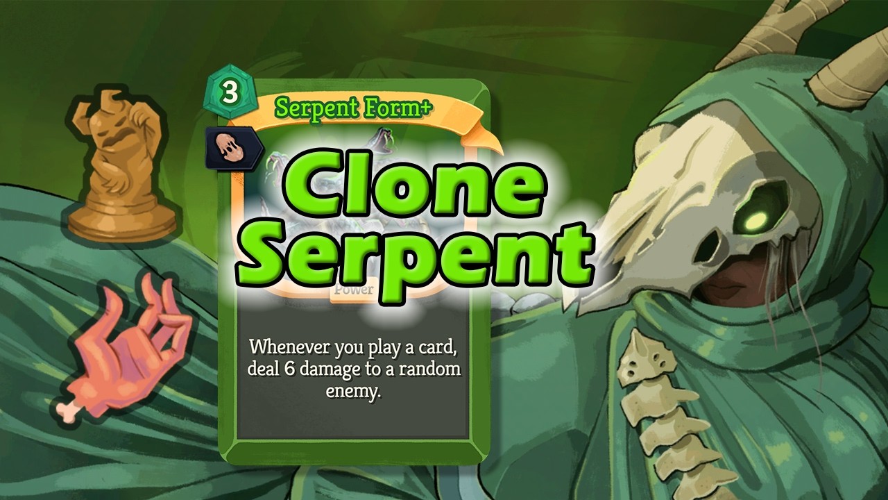 Clone Serpent Form &rarr; 1-TURN KILL | A10 Silent - Slay the Spire 2