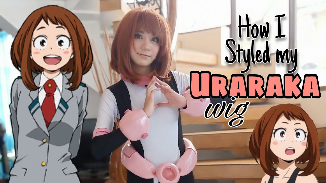 Wig Styling Uraraka Ochako from My Hero Academia