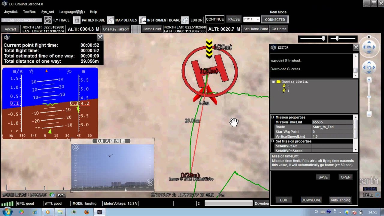 DJI Ace Waypoint Feature-Auto-Return and One-Key Go Home