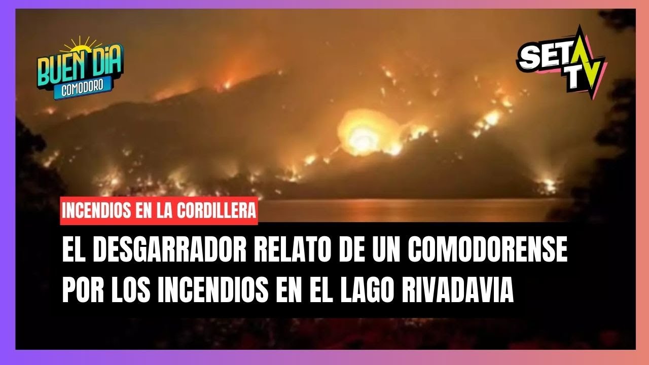 El triste relato de un comodorense que tiene cabañas en Lago Rivadavia sobre los incendios