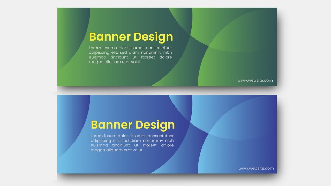 How to Create a Simple Banner Design | Banner Design in Adobe Illustrator cc