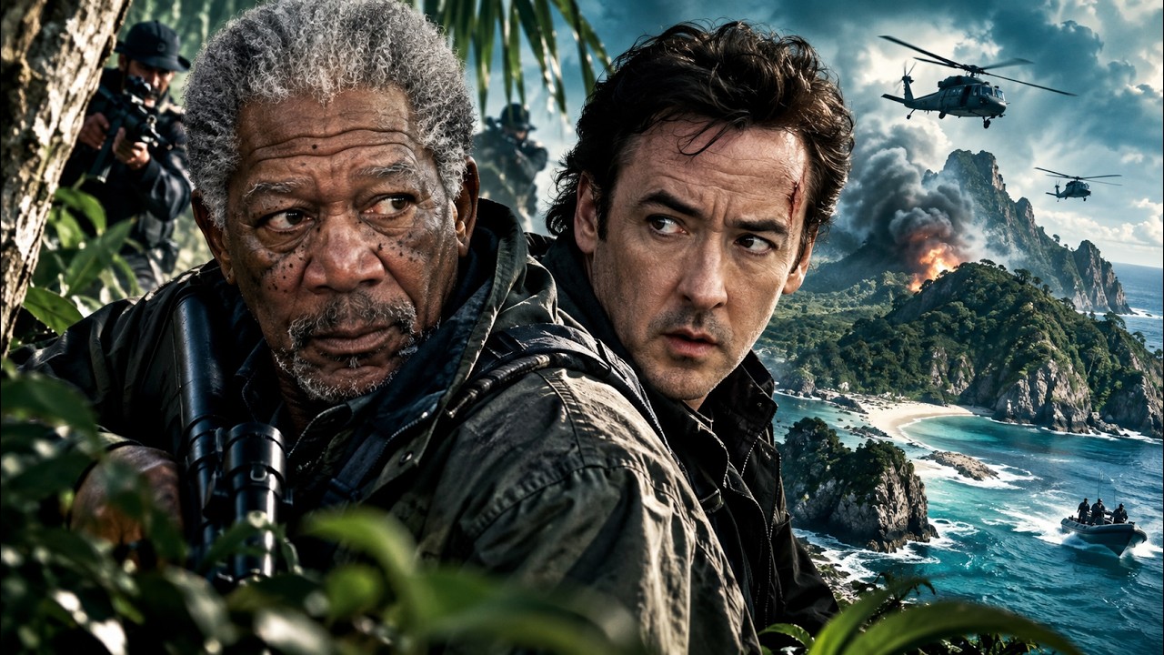 They Were Hunted On A Deadly Island | Morgan Freeman | John Cusack | Full Action Movie