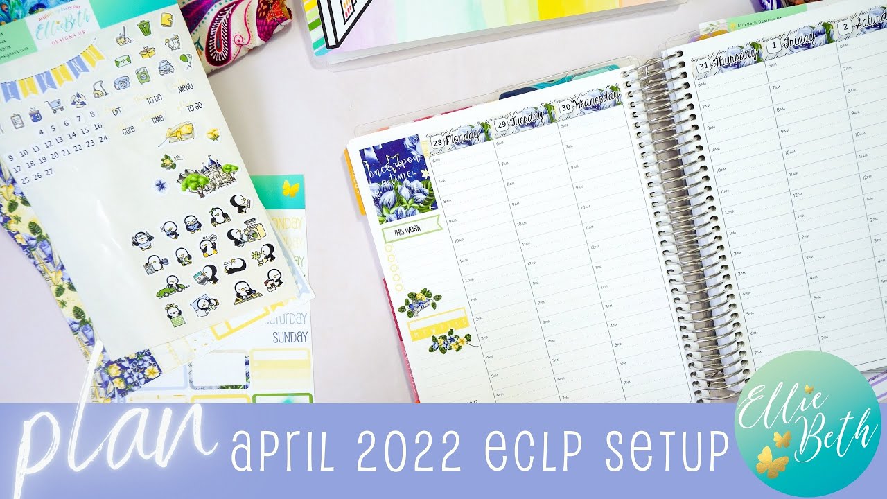 PLAN // April Planner Set Up - Erin Condren Hourly LifePlanner feat. EBDUK & Cocoa Daisy