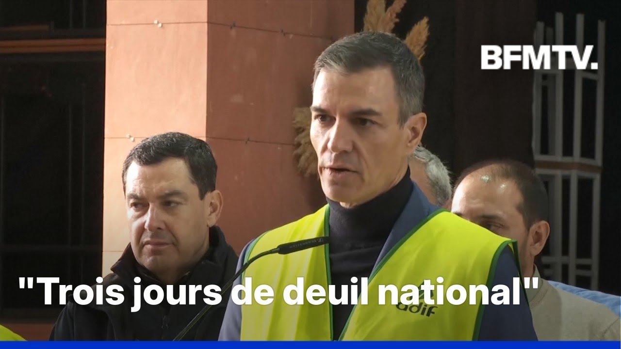 Collision de trains en Espagne: Pedro Sanchez décrète trois jours de deuil national