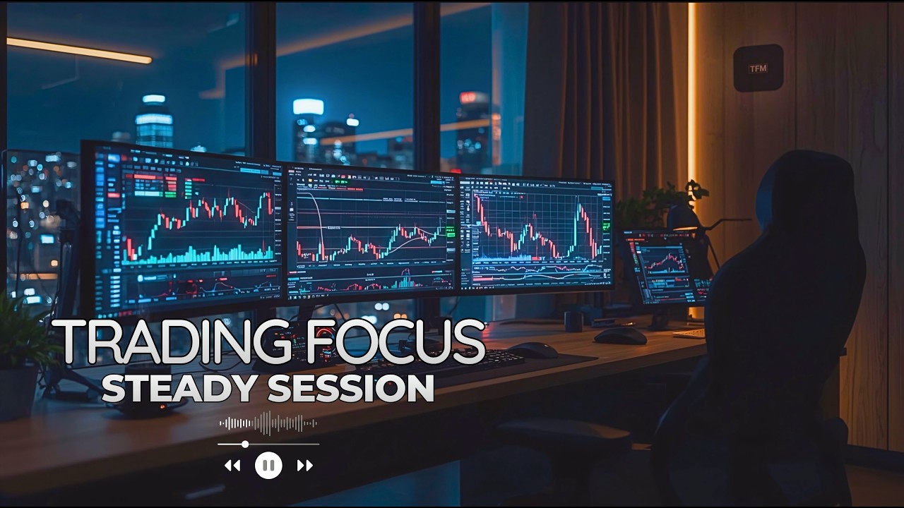 Crypto Trading Focus Music | 2 Hour Calm & Steady Session