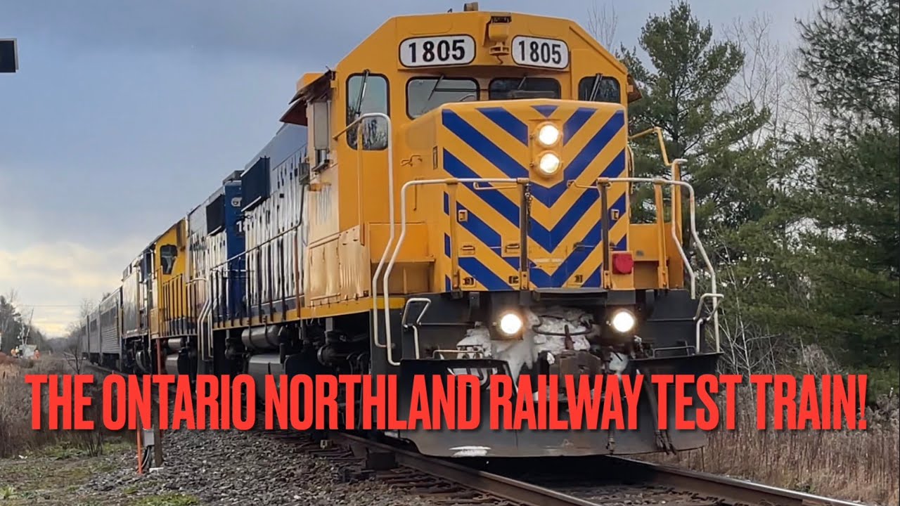 Railfanning the Ontario Northland Railway Test Train at Pine Orchard, Gormley Go Station, and Zephyr