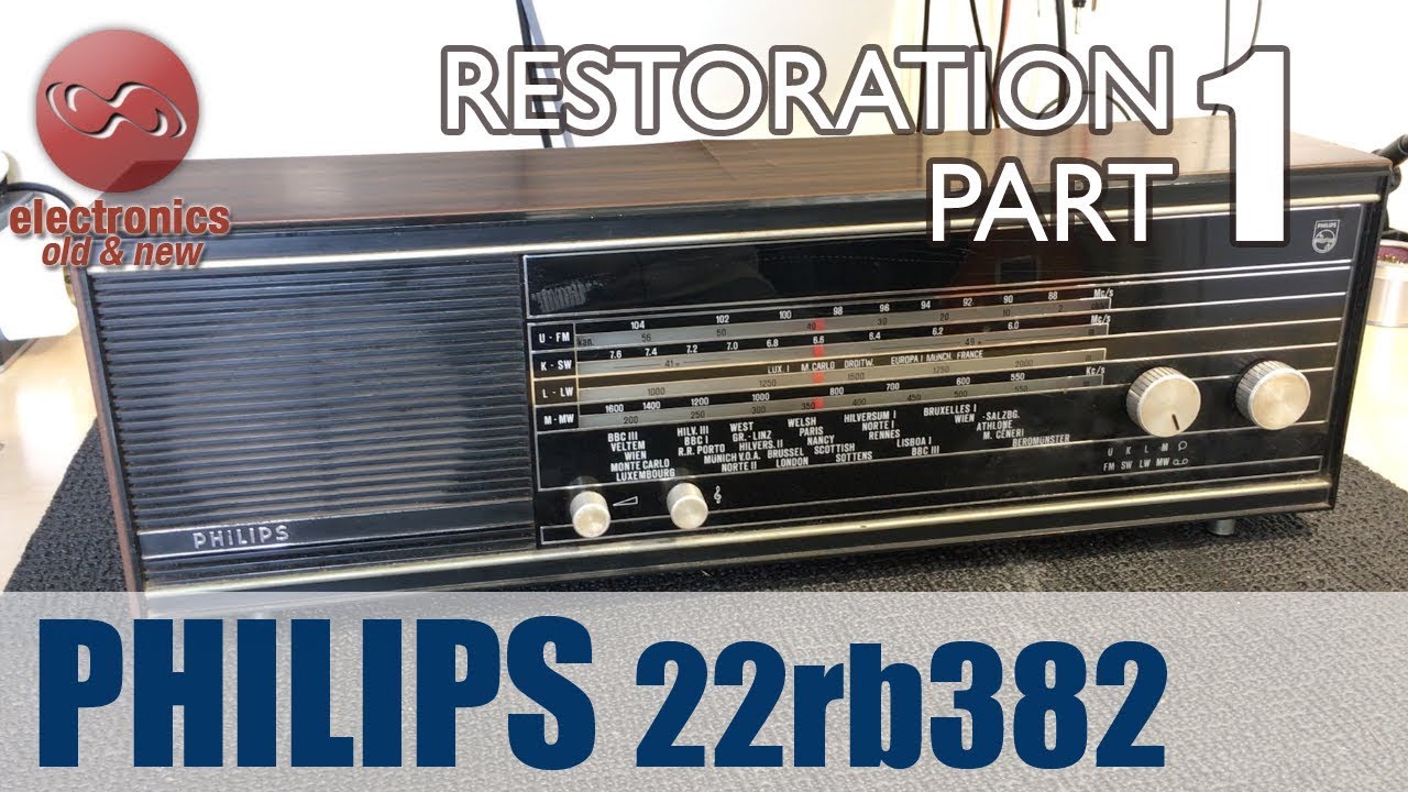 Philips 22rb382 tube radio restoration - Part 1. First look.