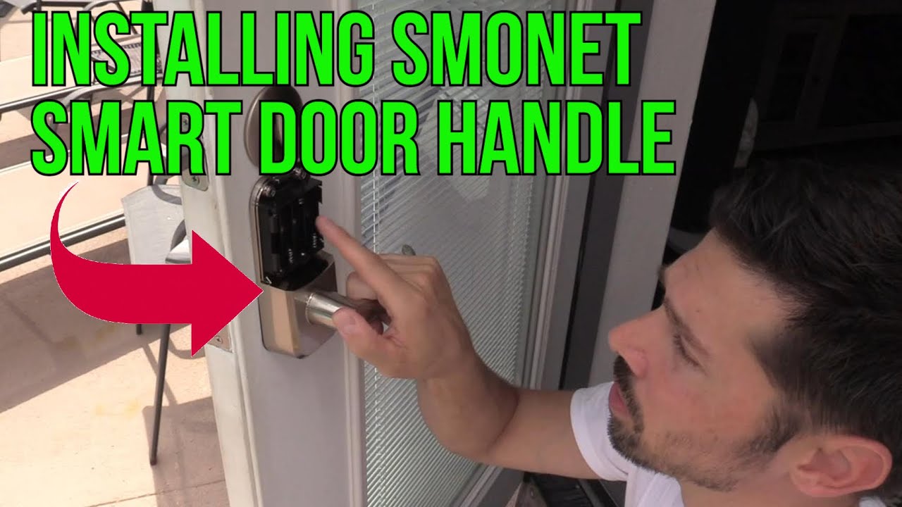 Smonet Smart Door handle Lock install and Review