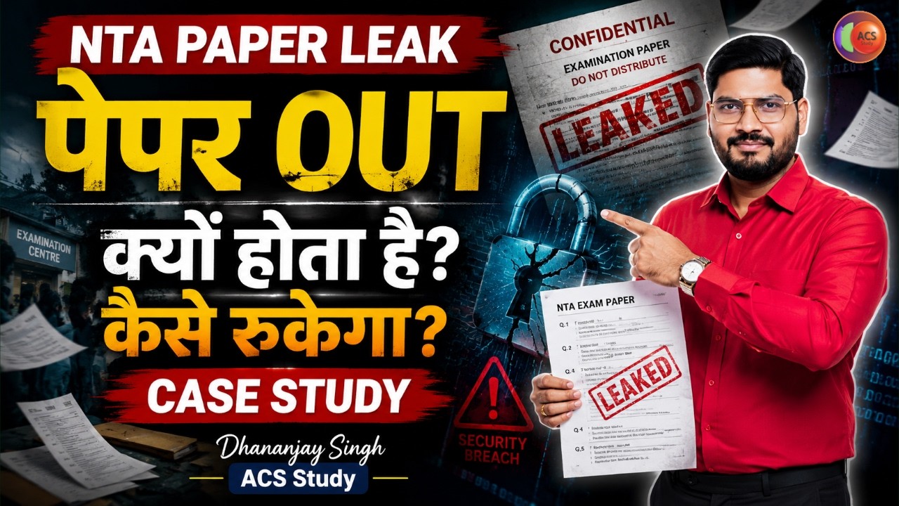 NTA Paper Leak | क्यों होता पेपर आउट | कैसे रुकेगा | Case Study | Dhananjay Singh