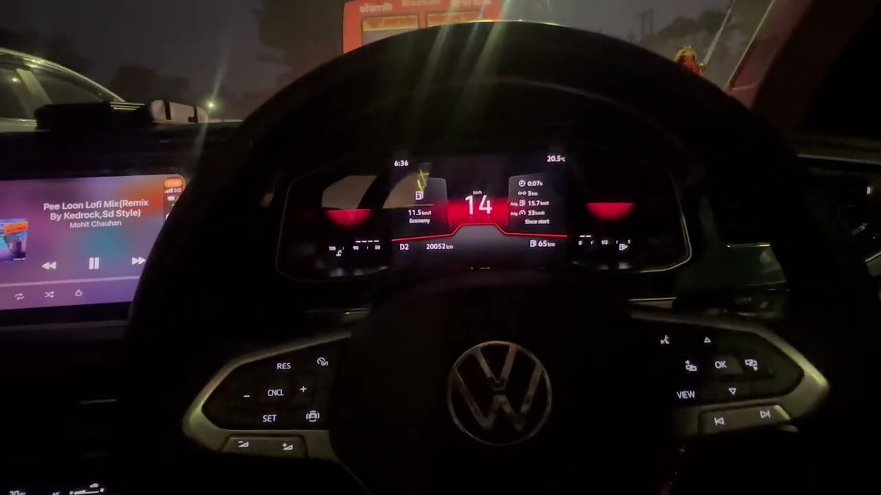 Тест расхода топлива VW Virtus GT в реальных условиях городского движения