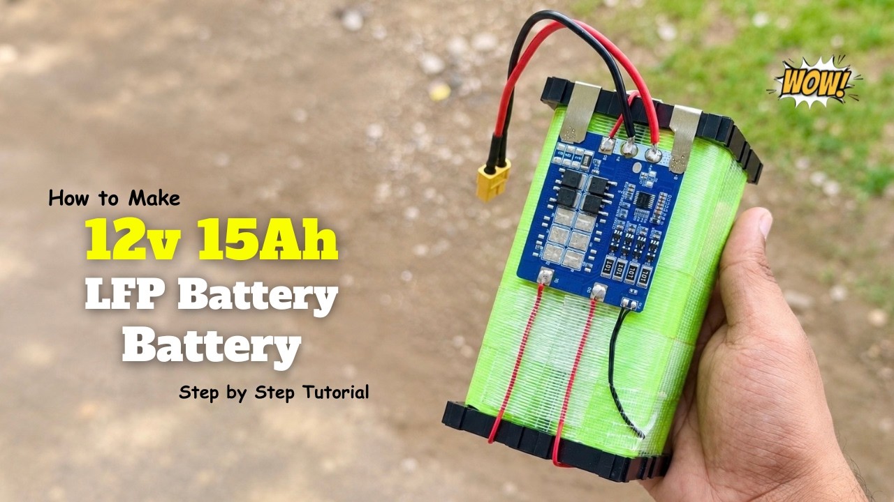Building a 12v 15Ah Lithium Battery Pack -  Step by Step!