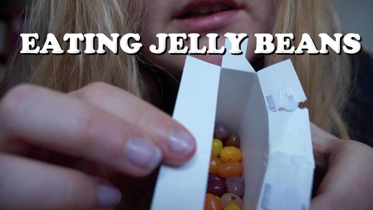 ASMR // Eating Jelly Beans (Soft Whispering and Tapping/ Requested)