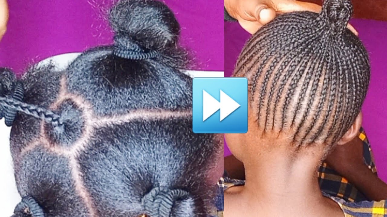 How to part for  UP DO CORNROWS | Straight updo proportional parts | Back to school cornrows | Hacks