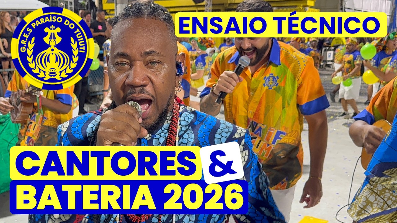 PARAÍSO DO TUIUTI 2026 - 4K | ÚLTIMO ENSAIO TÉCNICO - LARGADA E PISTA | SAMBA AO VIVO #ET26