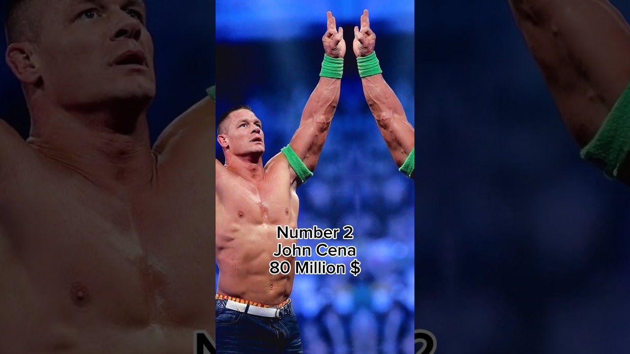 World Top 5 Richest Wrestler 🌍💸 #youtubeshorts #johncena #therock