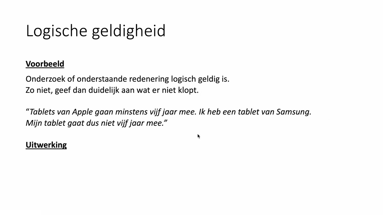 Logische geldigheid (VWO wiskunde C)