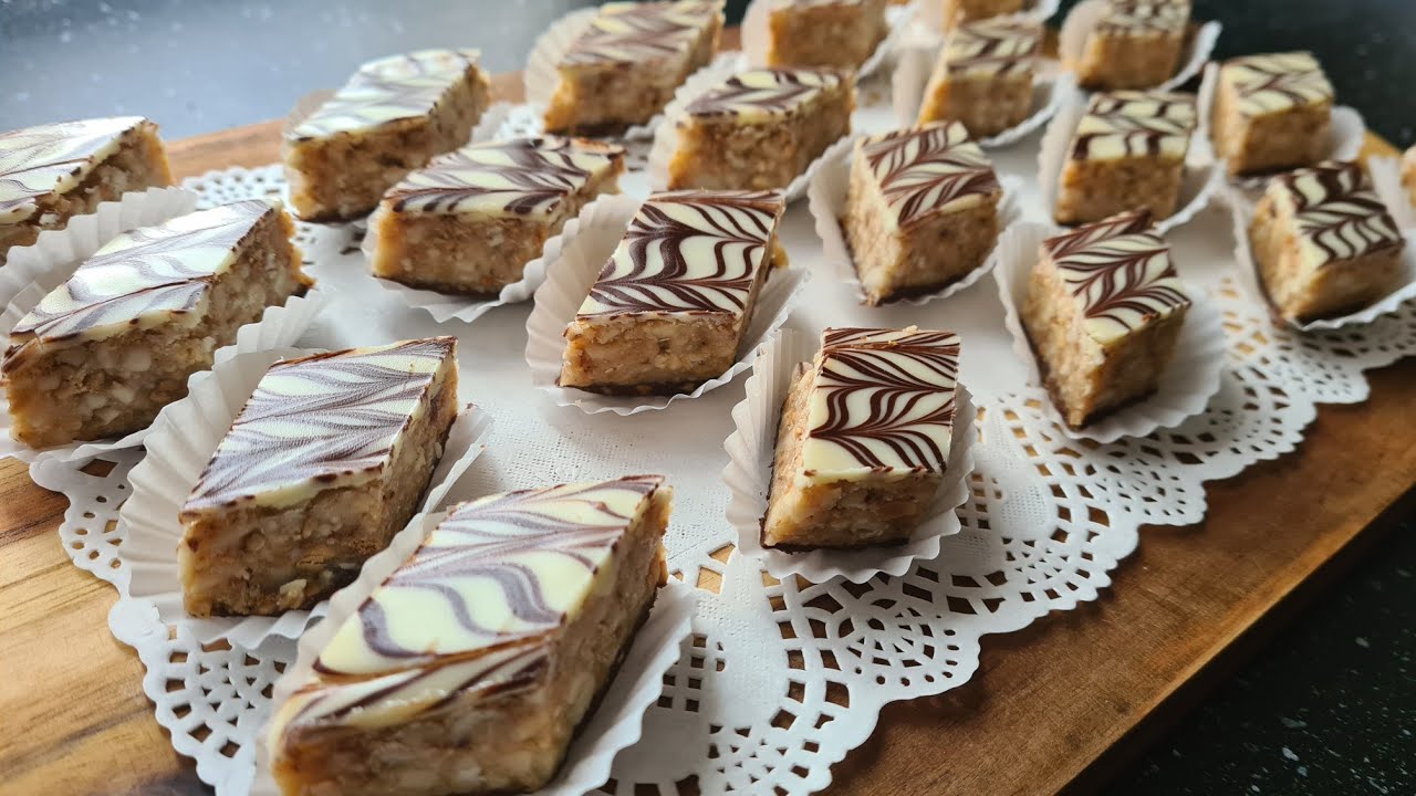 Les célèbres GÂTEAUX ZELLIGE SANS CUISSON/ Gâteaux SNIKERS