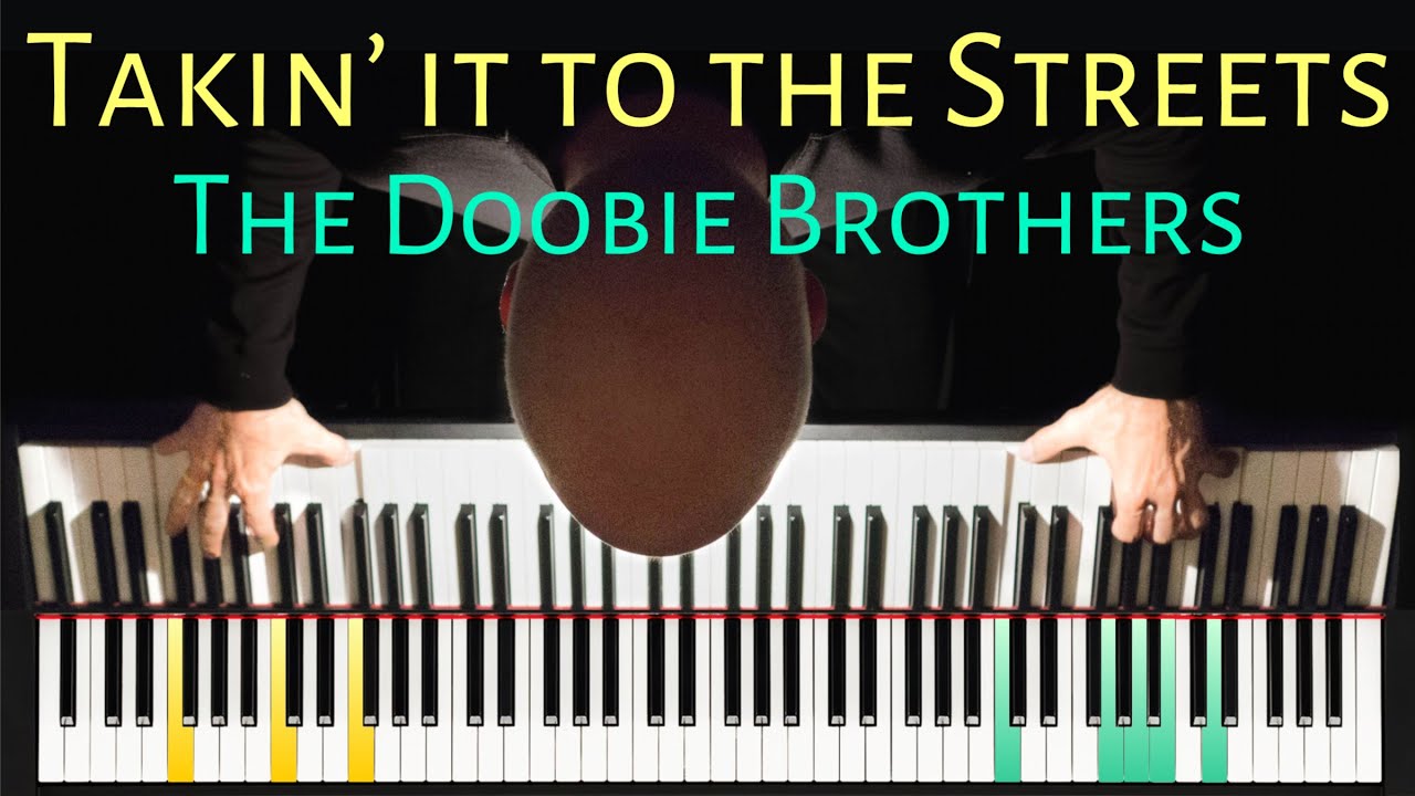 Takin' It To The Streets | Doobie Brothers (piano) [SeeMusic Synthesia-style Tutorial] Scott Willis