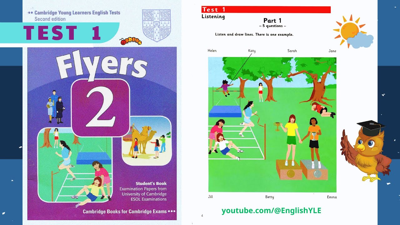 [ Flyers 2 Test 1 ] Authentic Examination Papers | Listening Test 1 (Answer Key in description)