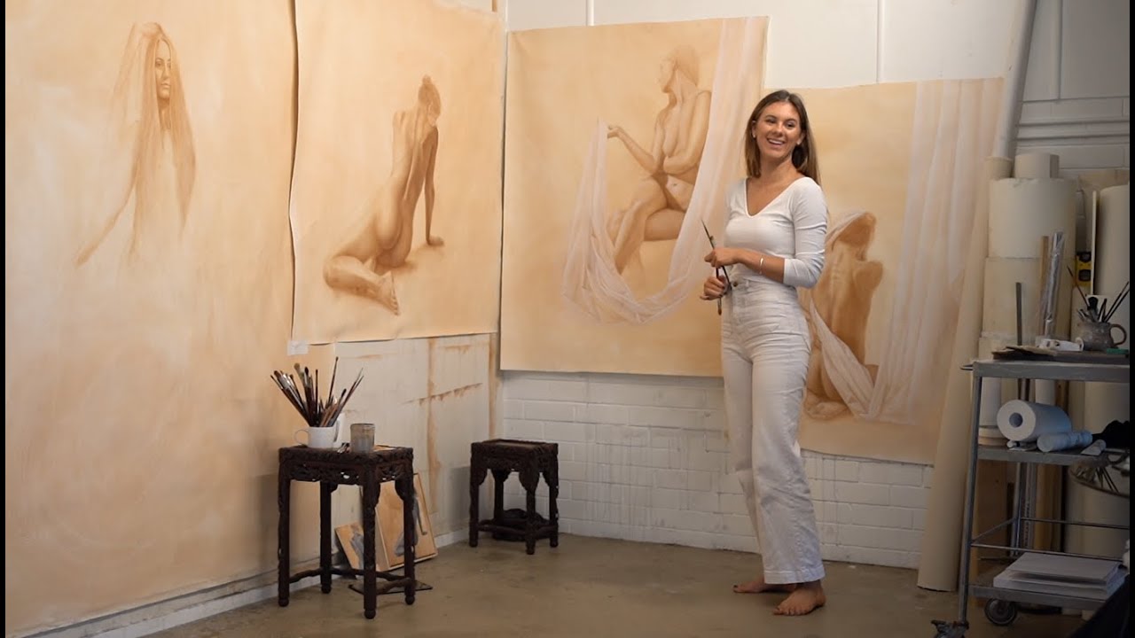 This artwork was nearly the end of my art career... Painting Vera Blue for the Archibald Prize