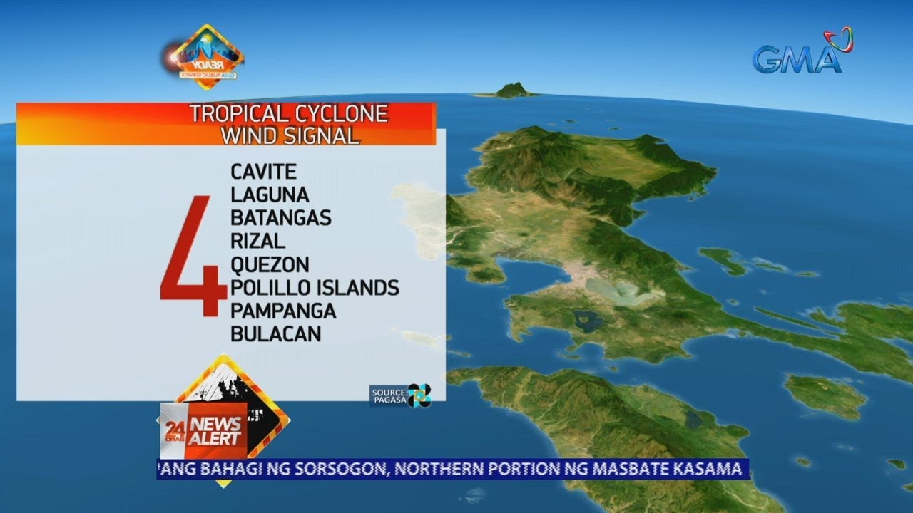 24 Oras News Alert - 01:18 PM | November 01, 2020: Bagyong Rolly sa Quezon province