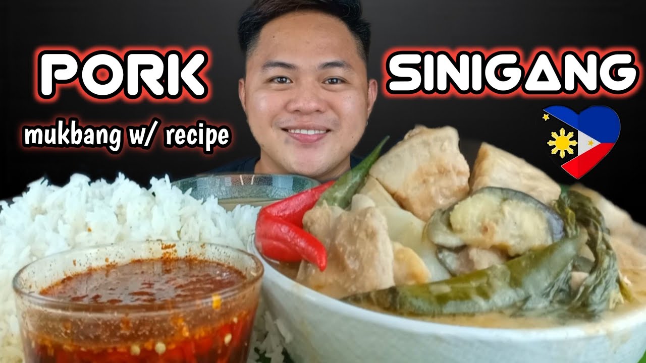 PORK BELLY & PORK RIBS SINIGANG |  COOKING & MUKBANG | COLLABORATION WITH @appleliciousgidoc2901