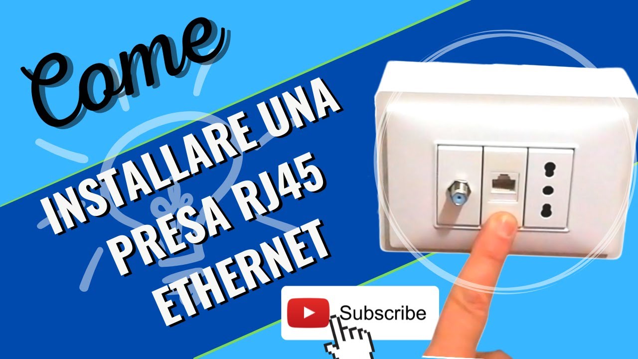 Come montare una presa ethernet dati RJ45 a muro