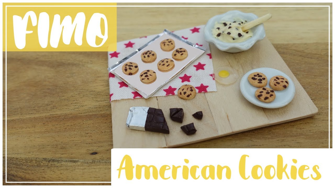 American Cookies FIMO how to | miniature polymerclay tutorial