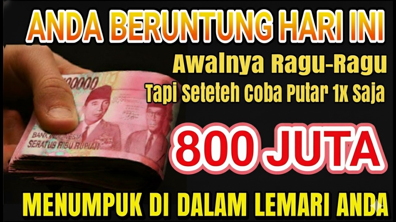 SELAMAT ANDA BERUNTUNG HARI INI ✅ UANG DATANG SENDIRI KERUMAH ANDA | Doa pembuka rezeki