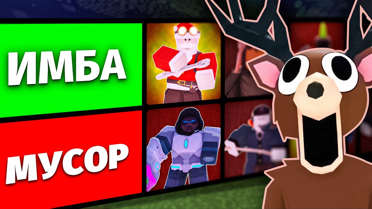 ВСЕ КЛАССЫ в 99 НОЧЕЙ - ЧЕСТНЫЙ ТИР-ЛИСТ 💎 #роблокс #99ночейвлесу