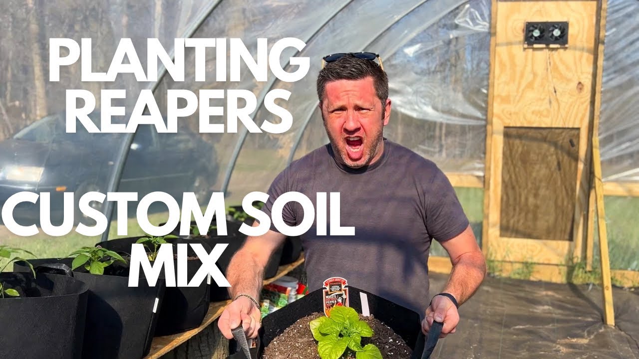 Planting Carolina Reapers and Mixing the Best Soil for Hot Pepper | Farm Life Vlog