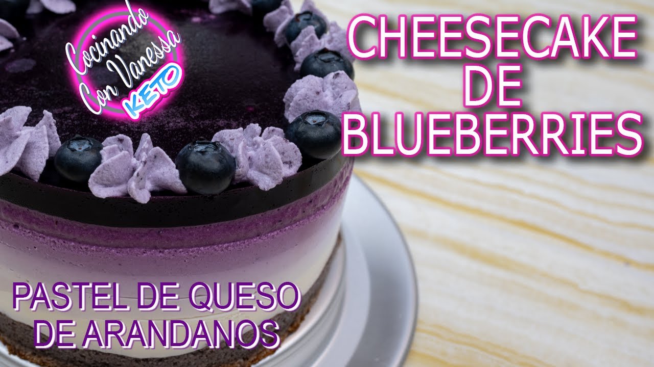 BLUEBERRIES CHEESECAKE KETO SUPER DELICIOSO MUY FACIL DE PREPARAR