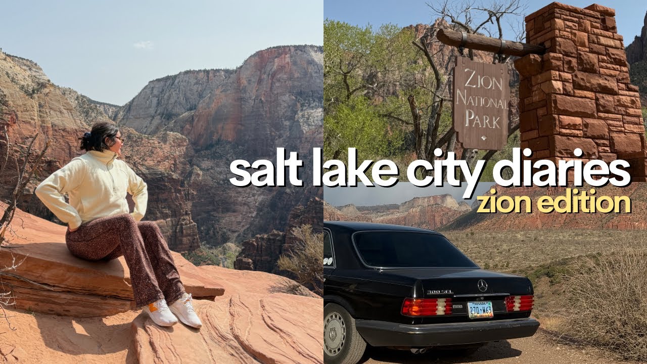 VLOG🌝 glamping weekend at zion national park