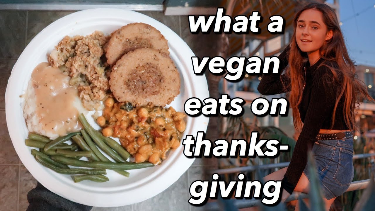 what a vegan teen eats on thanksgiving in a non-vegan family