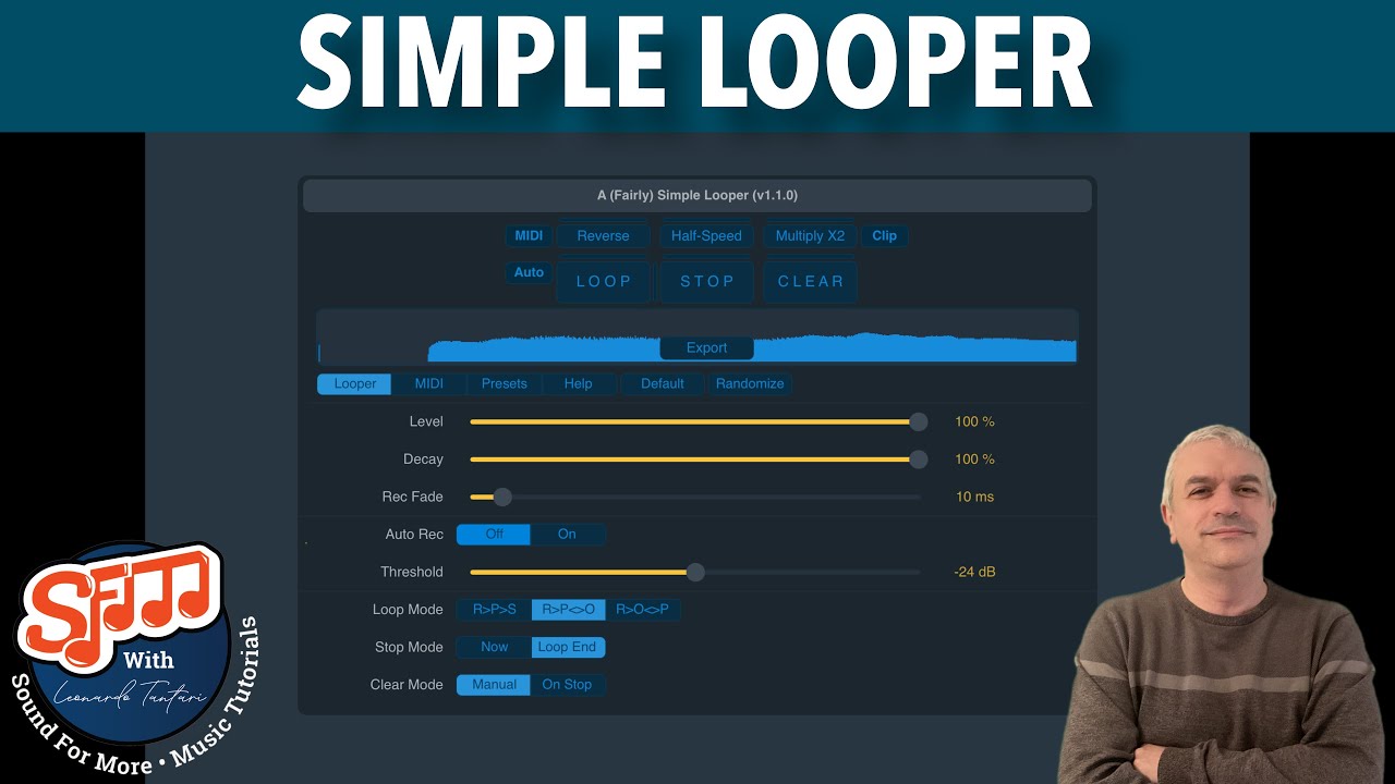 SimpLoop Simple Looper by Rob Jackson AUv3 Short Demo