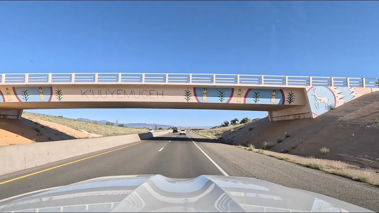 Morning Drive From Santa Fe to Los Alamos NM in 4K