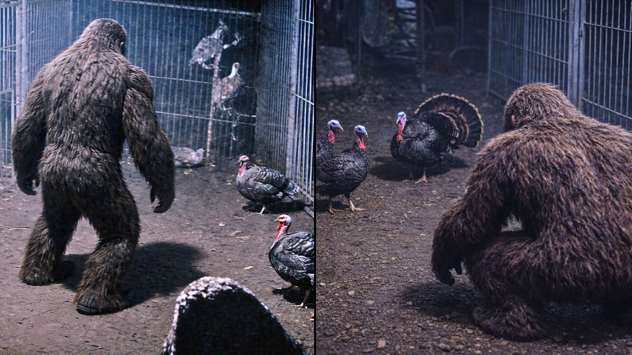 This Bigfoot Stealing Turkeys? Captured on a Trail Camera – Sasquatch Encounter Story