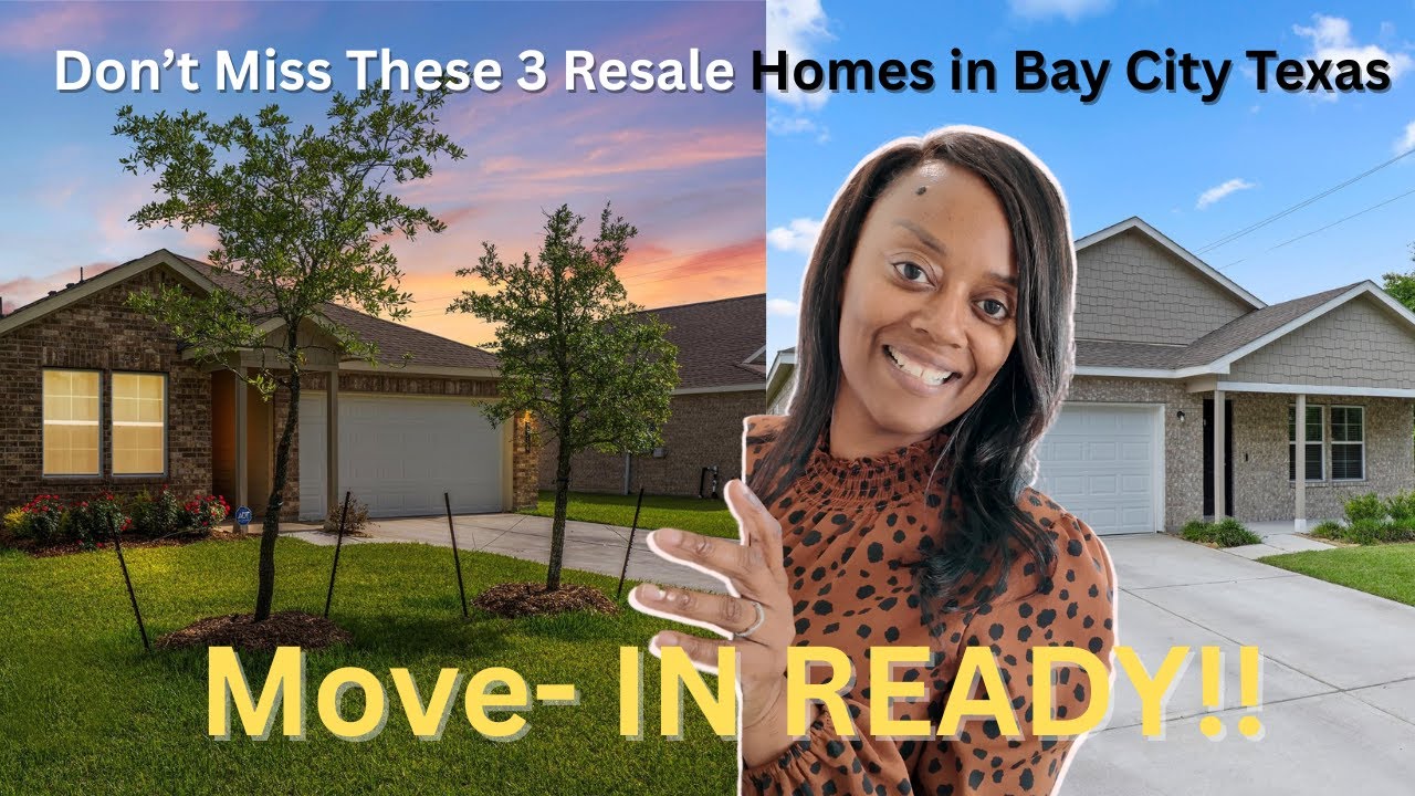 Don’t Miss These 3 Resale Homes in Houston Suburb of Bay City Texas