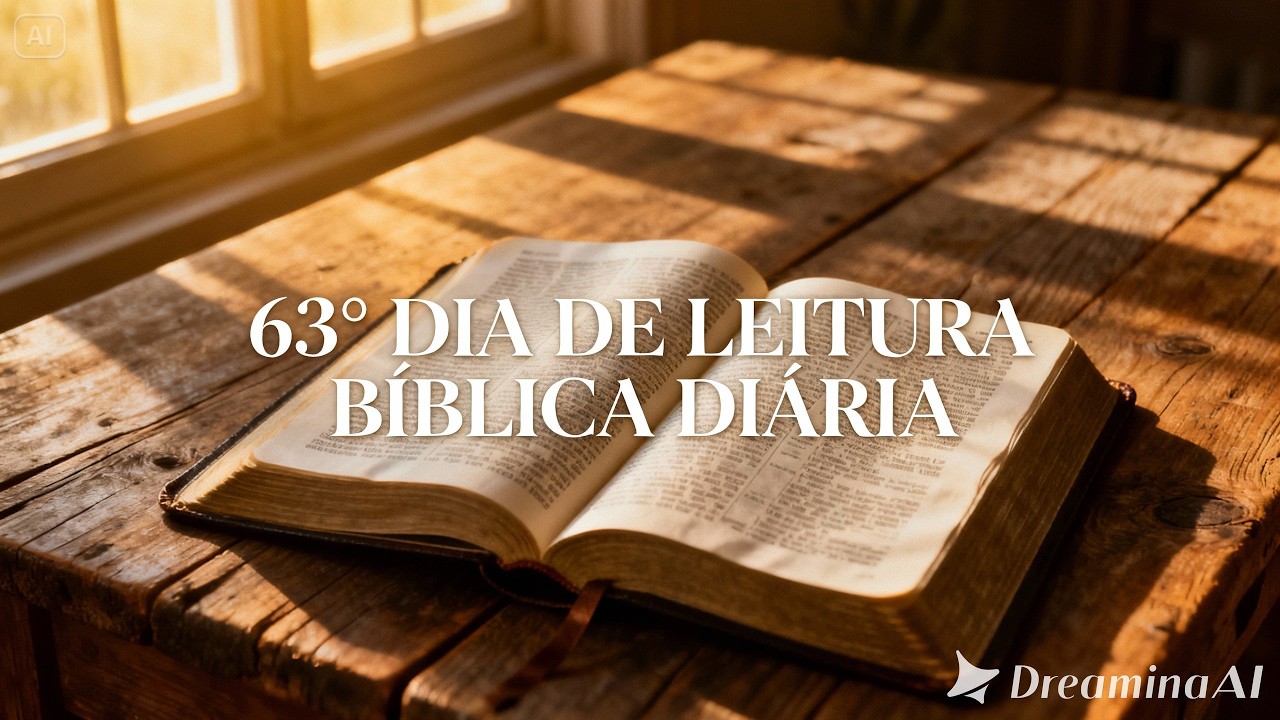 63º DIA DE LEITURA BÍBLICA DIÁRIA 63/365 2026