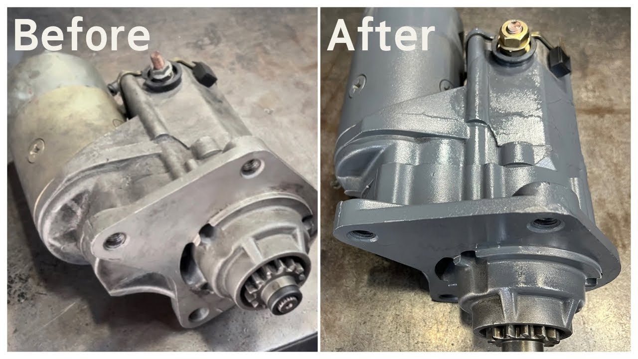 한라 지게차(HALLA FORKLIFT) 2.5t Starter Motor(세루모터) 수리 후 Test 영상 12V 13T