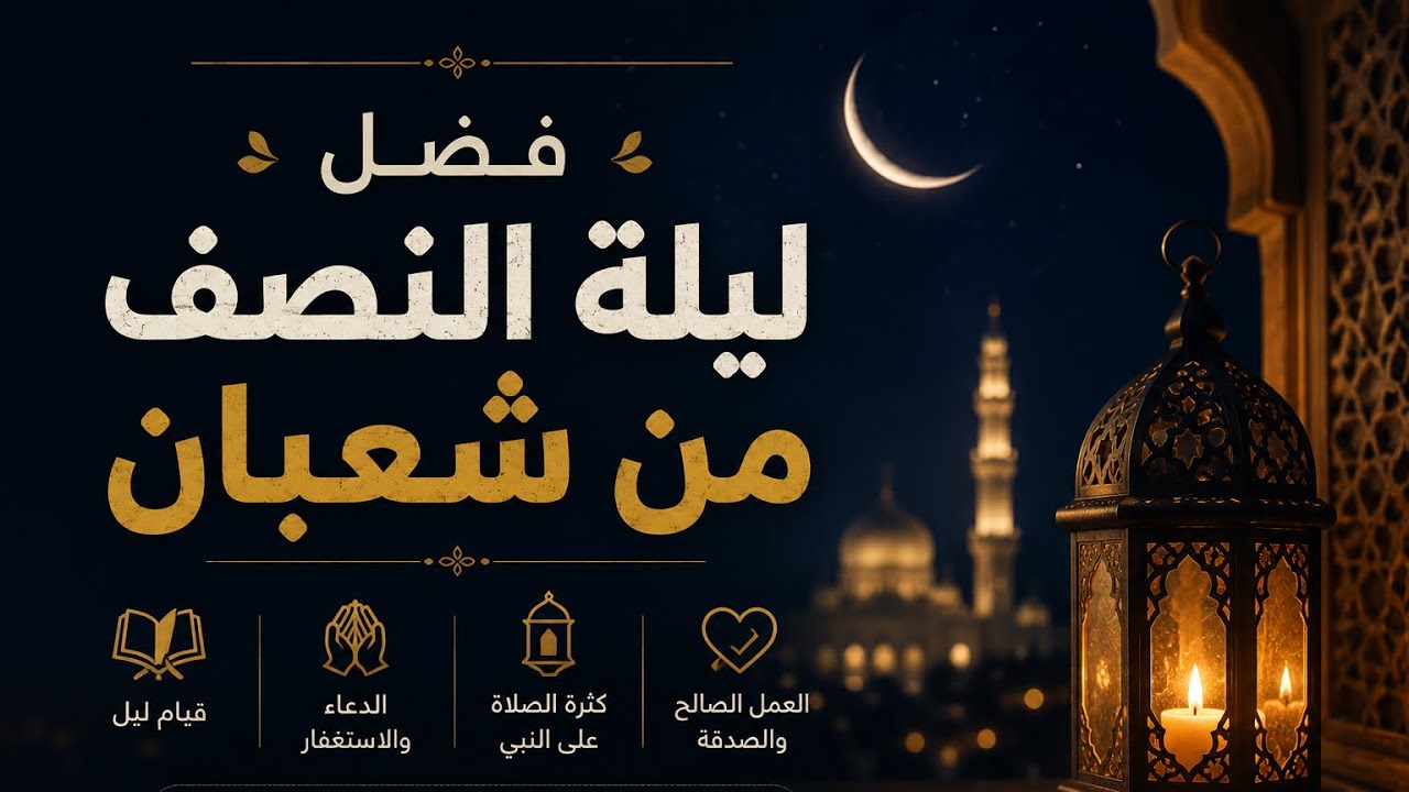 ليلة النصف من شعبان لا تفوتك ولو بركعة في الليل وصيام النهار 