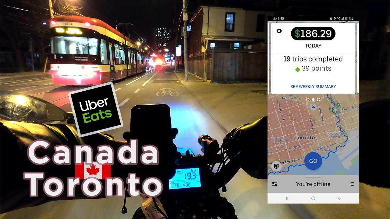 Uber Eats Food Delivery - Toronto Nov 14, 2020 #SecondWave #LockDown 😷🙏🚲🚫