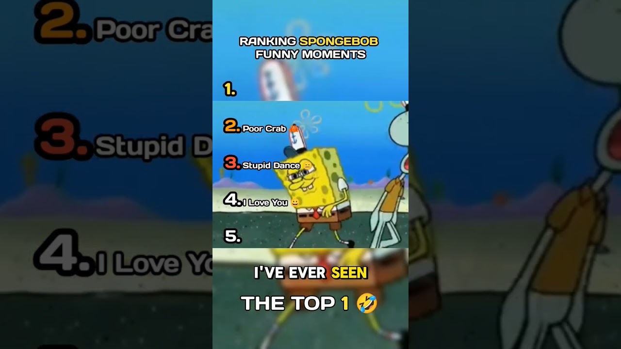 Ranking SpongeBob Funny Moments 😂